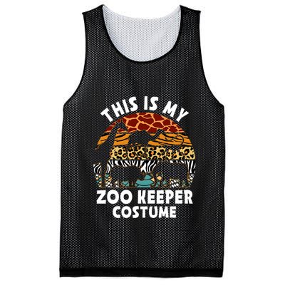 This Is My Zoo Keeper Costume Zoo Garden Animal Lover Keeper Mesh Reversible Basketball Jersey Tank