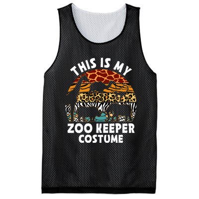 This Is My Zoo Keeper Costume Zoo Garden Animal Lover Keeper Mesh Reversible Basketball Jersey Tank