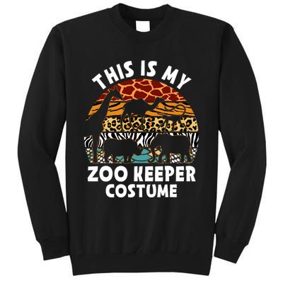 This Is My Zoo Keeper Costume Zoo Garden Animal Lover Keeper Tall Sweatshirt