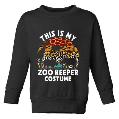 This Is My Zoo Keeper Costume Zoo Garden Animal Lover Keeper Toddler Sweatshirt