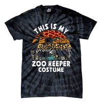 This Is My Zoo Keeper Costume Zoo Garden Animal Lover Keeper Tie-Dye T-Shirt