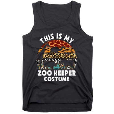 This Is My Zoo Keeper Costume Zoo Garden Animal Lover Keeper Tank Top