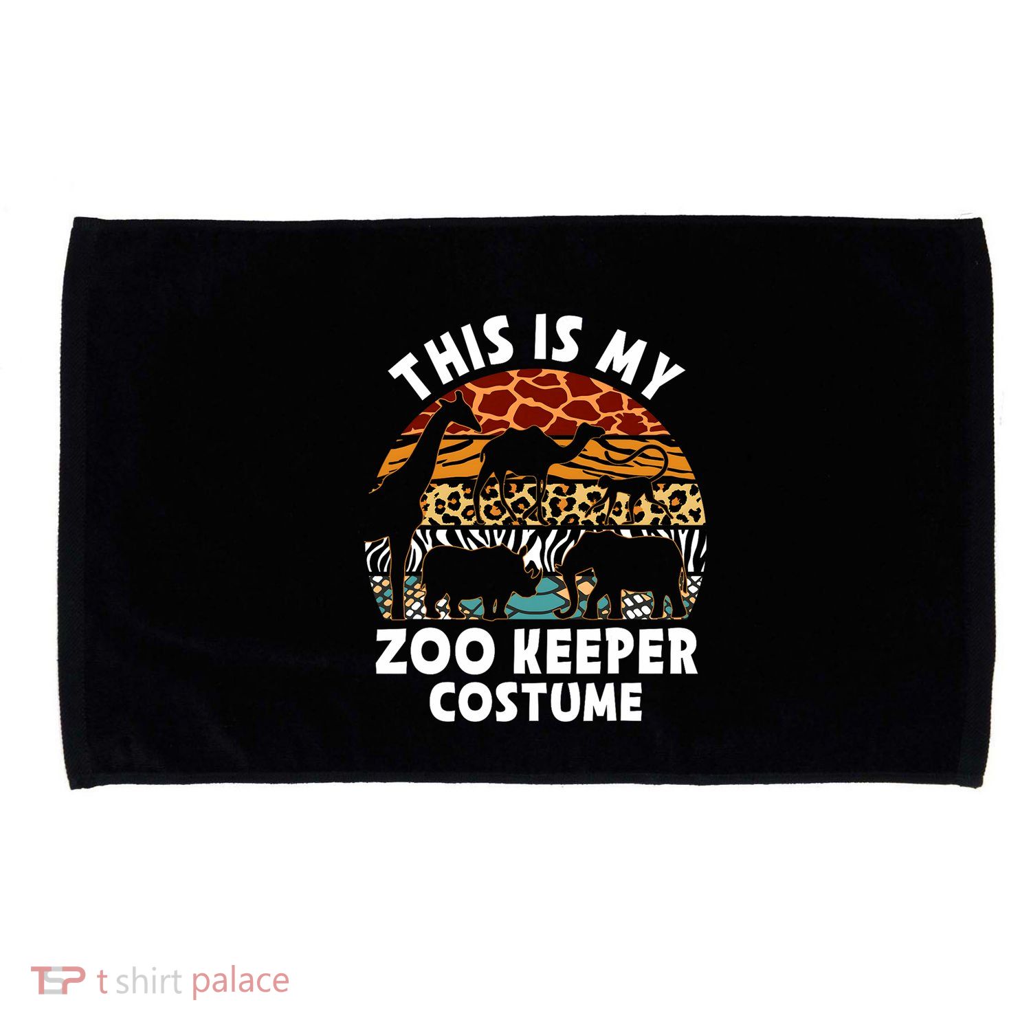 This Is My Zoo Keeper Costume Zoo Garden Animal Lover Keeper Microfiber Hand Towel