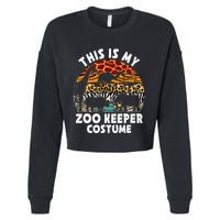 This Is My Zoo Keeper Costume Zoo Garden Animal Lover Keeper Cropped Pullover Crew