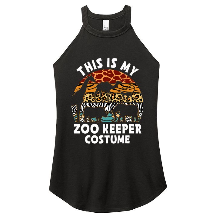 This Is My Zoo Keeper Costume Zoo Garden Animal Lover Keeper Women's Perfect Tri Rocker Tank