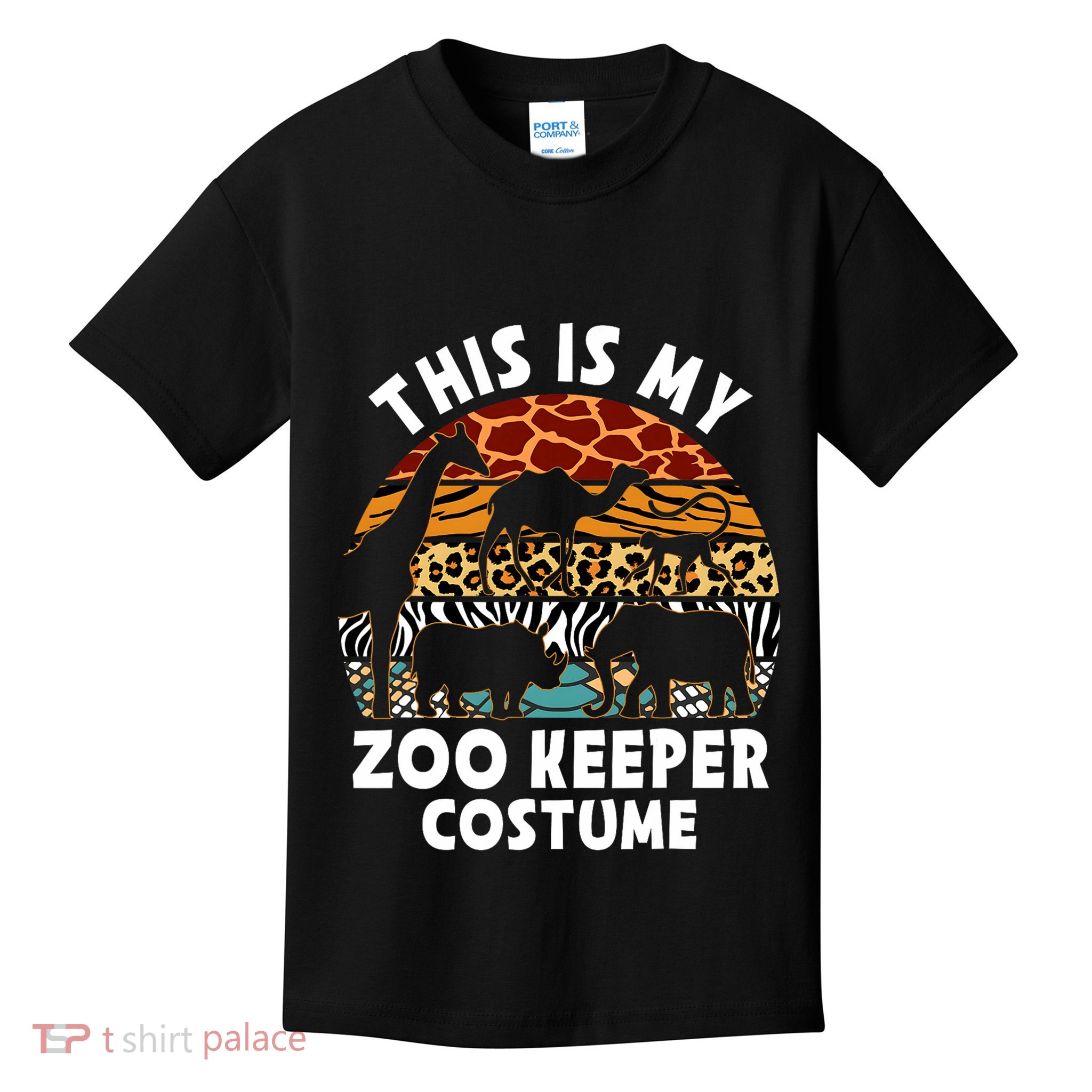 This Is My Zoo Keeper Costume Zoo Garden Animal Lover Keeper Kids T-Shirt
