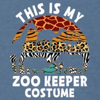 This Is My Zoo Keeper Costume Zoo Garden Animal Lover Keeper Garment-Dyed Sweatshirt