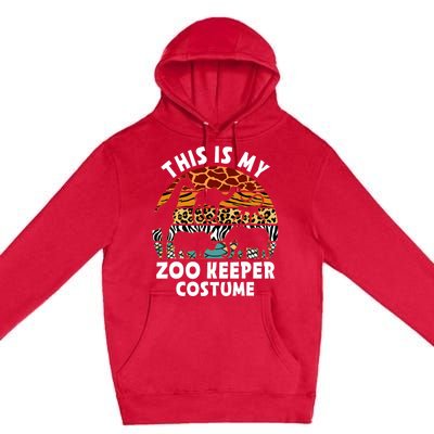 This Is My Zoo Keeper Costume Zoo Garden Animal Lover Keeper Premium Pullover Hoodie