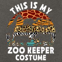 This Is My Zoo Keeper Costume Zoo Garden Animal Lover Keeper Cotton Canvas Backpack