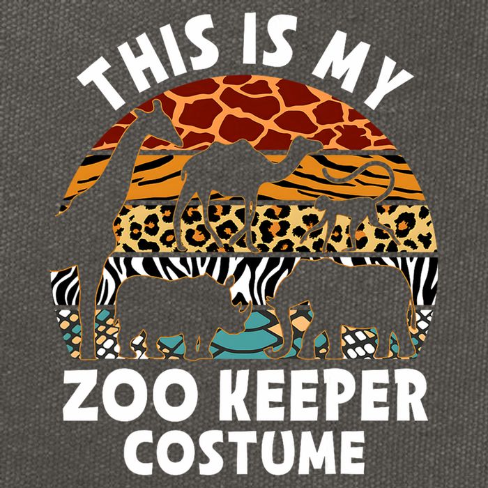 This Is My Zoo Keeper Costume Zoo Garden Animal Lover Keeper Cotton Canvas Backpack