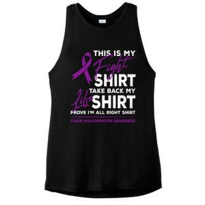 This Is My Fighgift Chiari Malformation Awareness Ribbon Great Gift Ladies PosiCharge Tri-Blend Wicking Tank