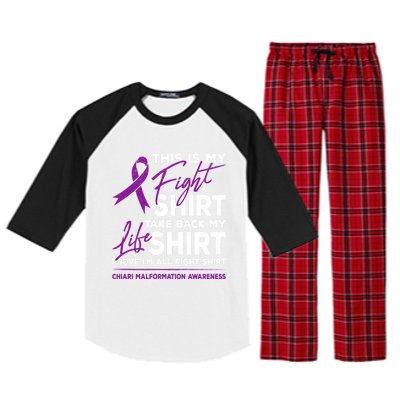 This Is My Fighgift Chiari Malformation Awareness Ribbon Great Gift Raglan Sleeve Pajama Set