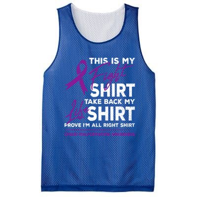 This Is My Fighgift Chiari Malformation Awareness Ribbon Great Gift Mesh Reversible Basketball Jersey Tank