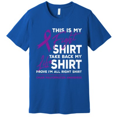 This Is My Fighgift Chiari Malformation Awareness Ribbon Great Gift Premium T-Shirt