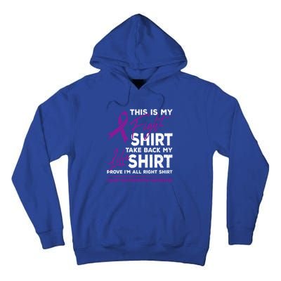 This Is My Fighgift Chiari Malformation Awareness Ribbon Great Gift Tall Hoodie