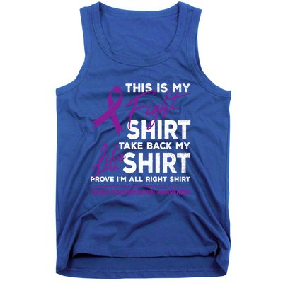 This Is My Fighgift Chiari Malformation Awareness Ribbon Great Gift Tank Top