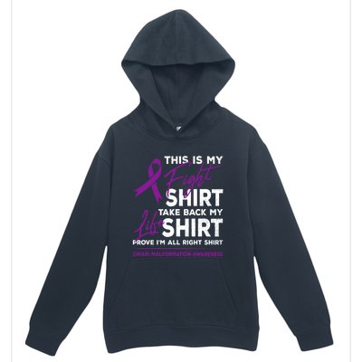 This Is My Fighgift Chiari Malformation Awareness Ribbon Great Gift Urban Pullover Hoodie