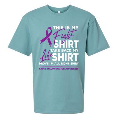 This Is My Fighgift Chiari Malformation Awareness Ribbon Great Gift Sueded Cloud Jersey T-Shirt