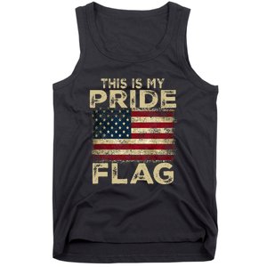 This Is My Pride Flag Usa American 4th Of July Patriotic Tank Top