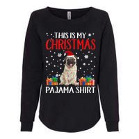 This Is My Pug Dog Christmas Pajama Santa Reindeer Lights Womens California Wash Sweatshirt