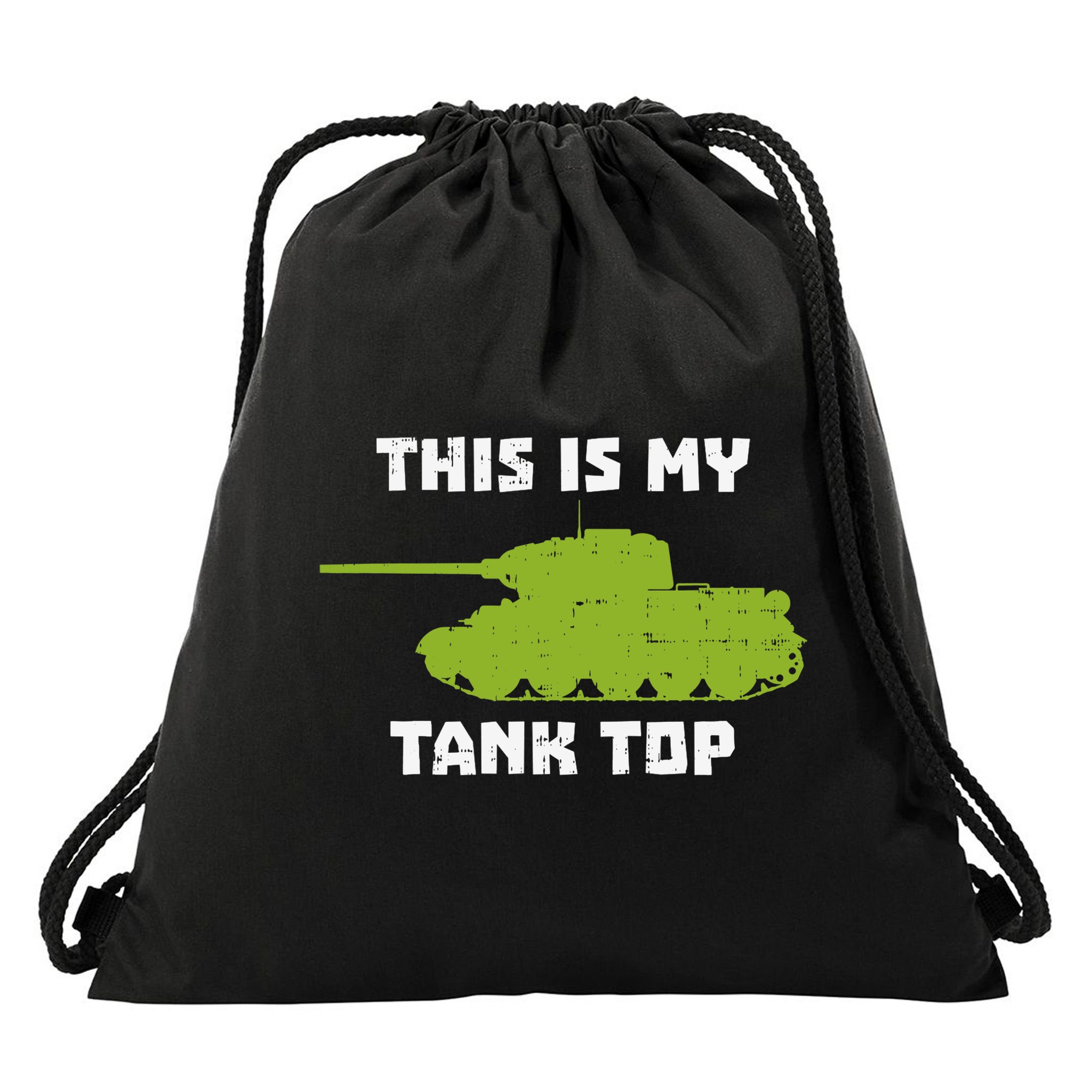 This Is My Tank Top Funny Military Army Drawstring Bag