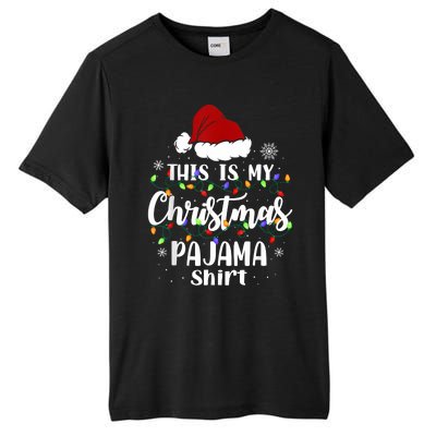 This Is My Christmas Pajama Funny Xmas Pjs Tall Fusion ChromaSoft Performance T-Shirt