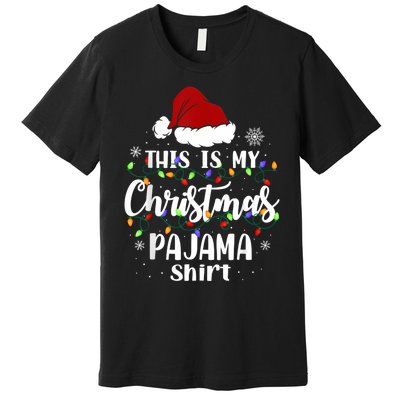 This Is My Christmas Pajama Funny Xmas Pjs Premium T-Shirt