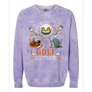 This Is My Scary Golf Costume Halloween Colorblast Crewneck Sweatshirt