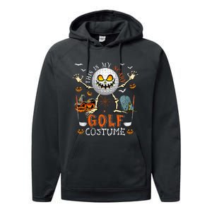 This Is My Scary Golf Costume Halloween Performance Fleece Hoodie