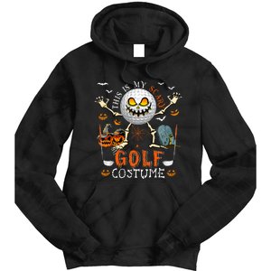 This Is My Scary Golf Costume Halloween Tie Dye Hoodie