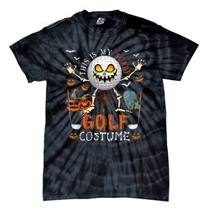 This Is My Scary Golf Costume Halloween Tie-Dye T-Shirt