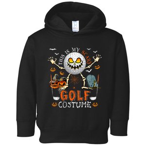 This Is My Scary Golf Costume Halloween Toddler Hoodie