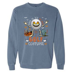 This Is My Scary Golf Costume Halloween Garment-Dyed Sweatshirt