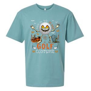 This Is My Scary Golf Costume Halloween Sueded Cloud Jersey T-Shirt