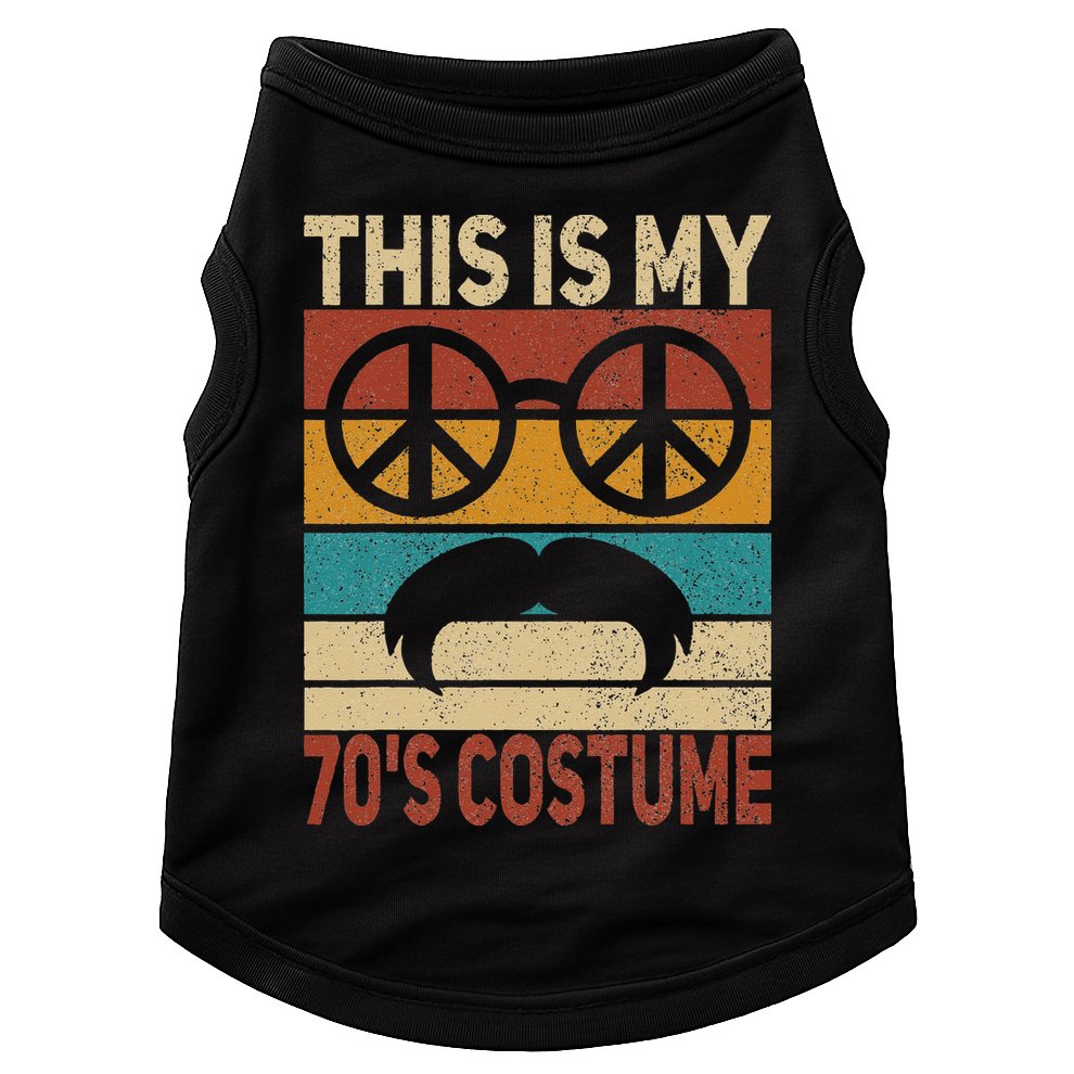 This Is My 70s Costume 70 Styles Men 70s Disco 1970s Outfit Doggie Tank