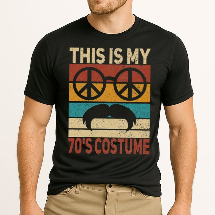 This Is My 70s Costume 70 Styles Men 70s Disco 1970s Outfit Cooling Performance Crew T-Shirt