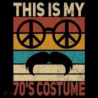 This Is My 70s Costume 70 Styles Men 70s Disco 1970s Outfit Tall T-Shirt