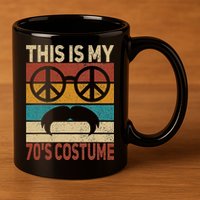 This Is My 70s Costume 70 Styles Men 70s Disco 1970s Outfit 11oz C Handle Ceramic Mug