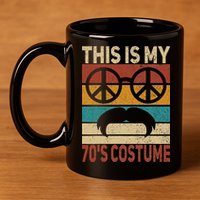 This Is My 70s Costume 70 Styles Men 70s Disco 1970s Outfit 11oz C Handle Ceramic Mug
