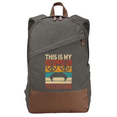 This Is My 70s Costume 70 Styles Men 70s Disco 1970s Outfit Cotton Canvas Backpack