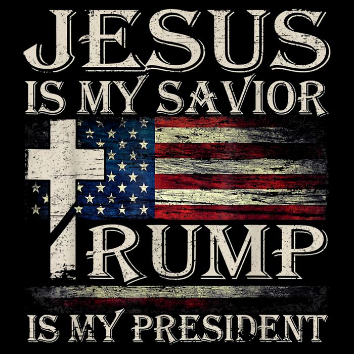 Trump Is My President Jesus Is My Savior 16 in Basic Backpack