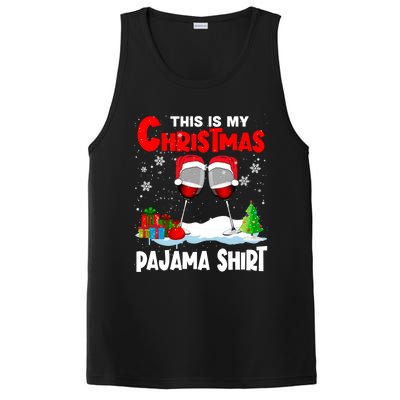 This Is My Christmas Pajama Gift Xmas Santa Wine Er Gift PosiCharge Competitor Tank