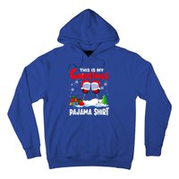 This Is My Christmas Pajama Gift Xmas Santa Wine Er Gift Hoodie