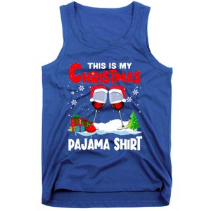 This Is My Christmas Pajama Gift Xmas Santa Wine Er Gift Tank Top