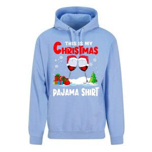 This Is My Christmas Pajama Gift Xmas Santa Wine Er Gift Unisex Surf Hoodie