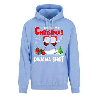 This Is My Christmas Pajama Gift Xmas Santa Wine Er Gift Unisex Surf Hoodie