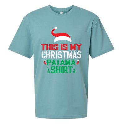 This Is My Christmas Pajama Outfit For Pajama Fans Funny Gift Sueded Cloud Jersey T-Shirt