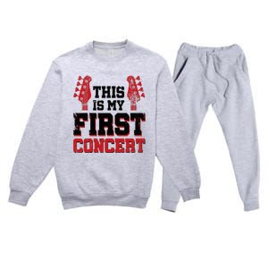 This Is My First Concert Premium Crewneck Sweatsuit Set