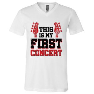 This Is My First Concert V-Neck T-Shirt