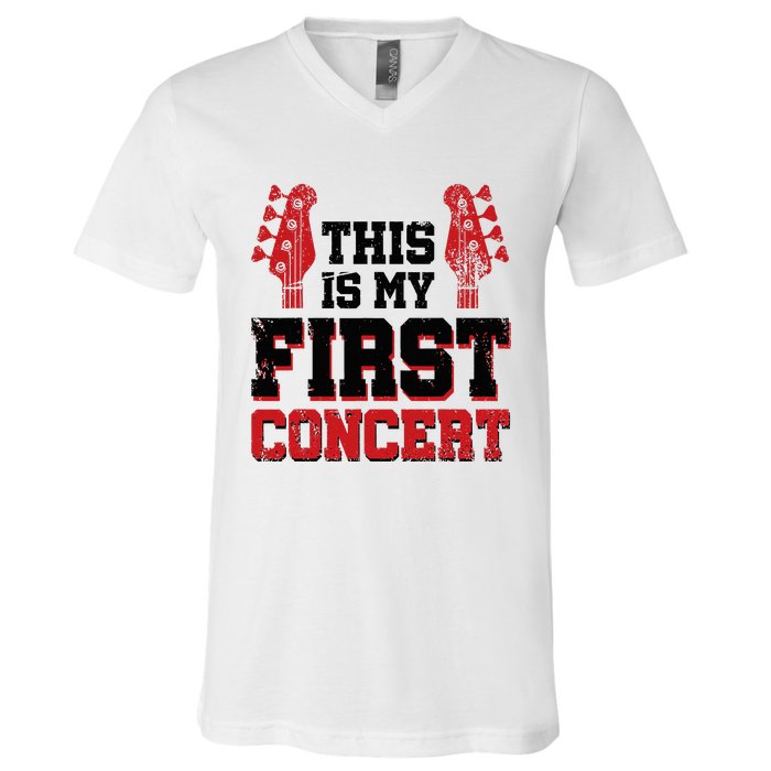 This Is My First Concert V-Neck T-Shirt